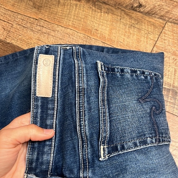 AG Adriano Goldschmidt the stilt crop cigarette crop denim jeans size 26 - Picture 7 of 13